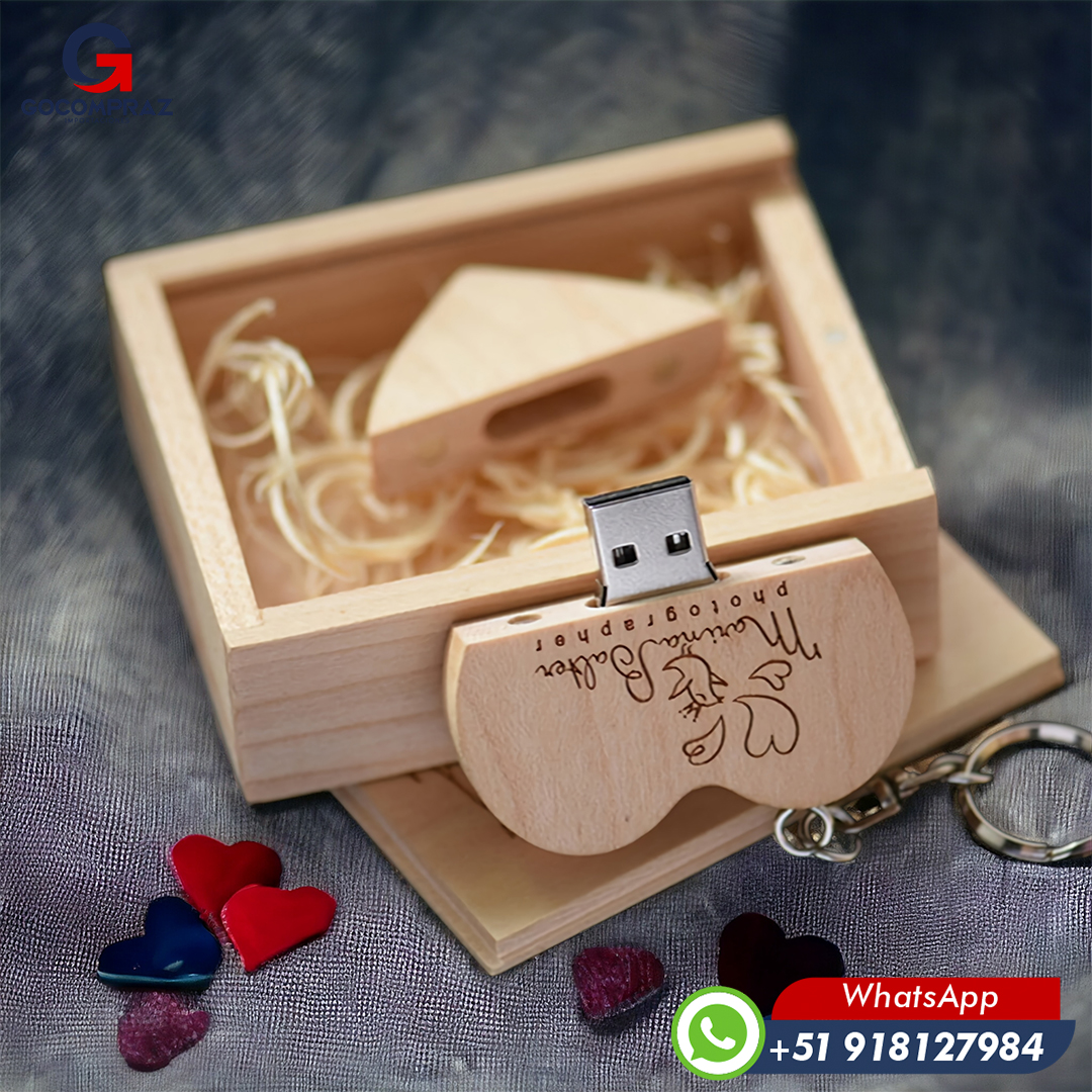 Usb personalizado de madera